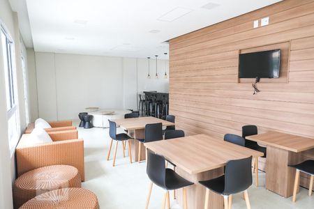 Studio à venda com 38m², 1 quarto e 1 vagaÁrea Gourmet