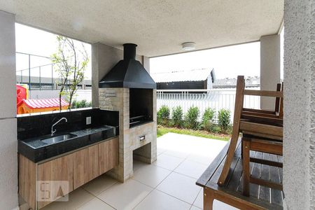 Área comum - Churrasqueira de kitnet/studio para alugar com 1 quarto, 33m² em Brás, São Paulo