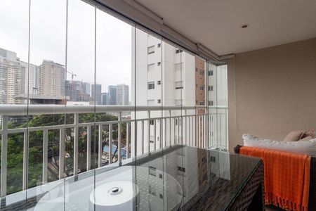 Varanda da Sala de apartamento para alugar com 2 quartos, 95m² em Chácara Santo Antônio (zona Sul), São Paulo