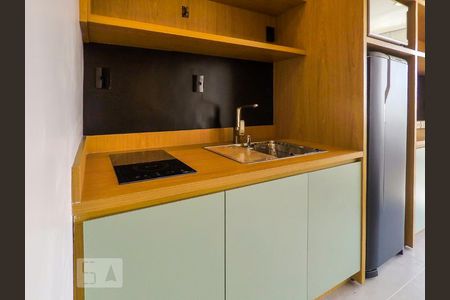 Cozinha de apartamento à venda com 1 quarto, 39m² em Liberdade, São Paulo