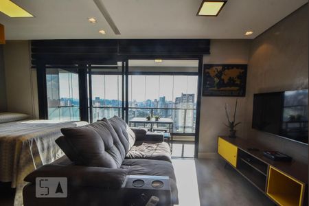 Sala de Estar de kitnet/studio para alugar com 1 quarto, 38m² em Campo Belo, São Paulo