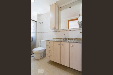 Banheiro da Suite de apartamento para alugar com 3 quartos, 95m² em Vila Gilda, Santo André