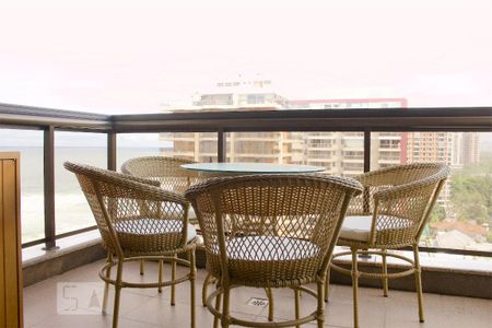 Varanda da Sala de apartamento para alugar com 1 quarto, 65m² em Barra da Tijuca , Rio de Janeiro