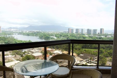 Varanda da Sala de apartamento para alugar com 1 quarto, 65m² em Barra da Tijuca , Rio de Janeiro