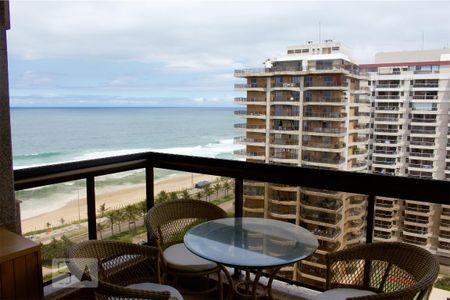 Varanda da Sala de apartamento para alugar com 1 quarto, 65m² em Barra da Tijuca , Rio de Janeiro