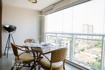 Varanda da Sala de apartamento à venda com 1 quarto, 53m² em Jardim Brasil (zona Sul), São Paulo