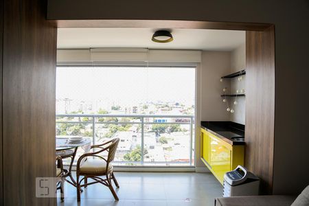 Varanda da Sala de apartamento à venda com 1 quarto, 53m² em Jardim Brasil (zona Sul), São Paulo