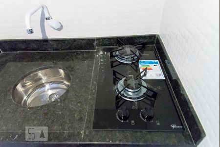 Cozinha de kitnet/studio à venda com 1 quarto, 28m² em Consolação, São Paulo