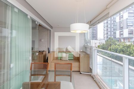 Varanda de apartamento à venda com 1 quarto, 42m² em Cidade Monções, São Paulo