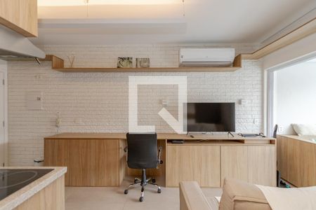 Sala de apartamento à venda com 1 quarto, 42m² em Cidade Monções, São Paulo