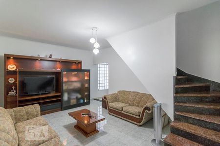 Sala de Estar de casa à venda com 3 quartos, 300m² em Vila Scarpelli, Santo André