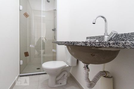 Banheiro da Suite de apartamento à venda com 1 quarto, 45m² em Brás, São Paulo