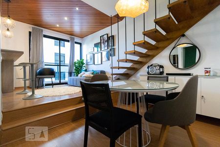 Sala de apartamento para alugar com 1 quarto, 76m² em Paraíso, São Paulo