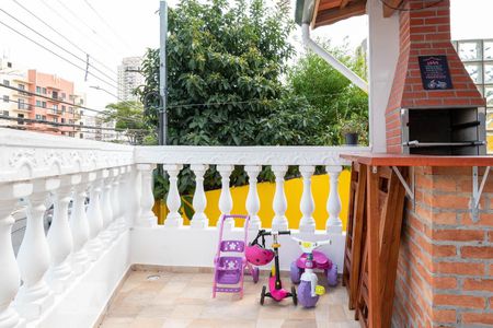 Varanda gourmet de casa à venda com 3 quartos, 180m² em Vila Guarani (z Sul), São Paulo