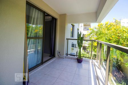 Varanda da Sala de apartamento para alugar com 2 quartos, 64m² em Recreio dos Bandeirantes, Rio de Janeiro