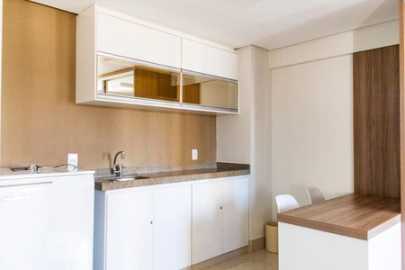 Cozinha de kitnet/studio para alugar com 1 quarto, 40m² em Setor Oeste, Goiânia