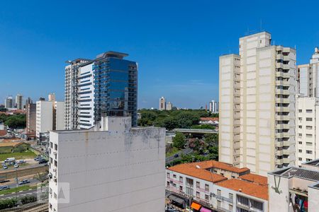 Vista da sacada de apartamento à venda com 1 quarto, 45m² em Centro, Campinas