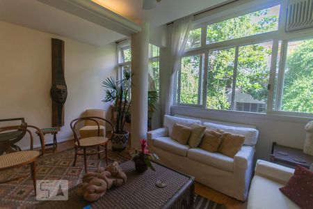 Sala de apartamento à venda com 2 quartos, 95m² em Leblon, Rio de Janeiro