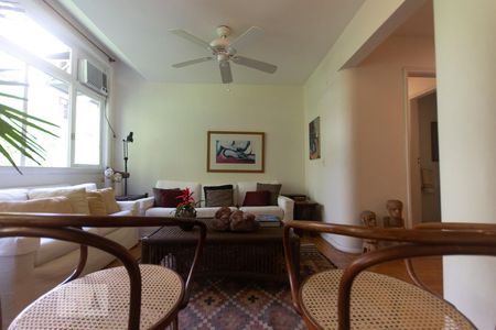 Sala de Estar de apartamento à venda com 2 quartos, 95m² em Leblon, Rio de Janeiro