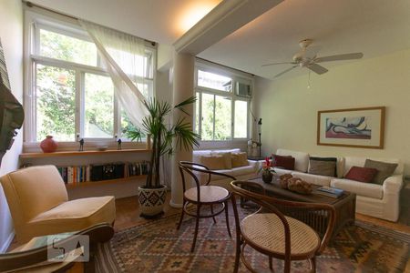 Sala de apartamento à venda com 2 quartos, 95m² em Leblon, Rio de Janeiro