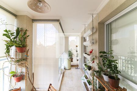Varanda da Sala de apartamento à venda com 3 quartos, 163m² em Vila Andrade, São Paulo