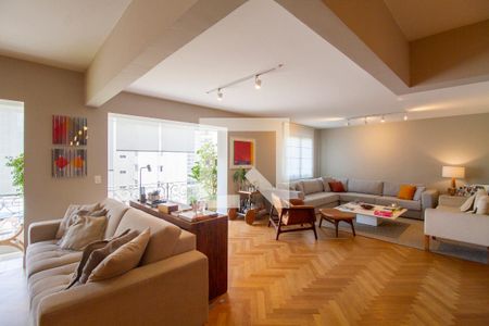 Sala de apartamento à venda com 3 quartos, 190m² em Campo Belo, São Paulo