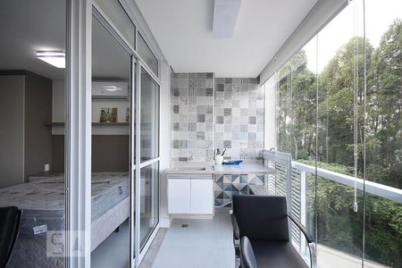 Varanda de apartamento à venda com 1 quarto, 35m² em Real Parque, São Paulo