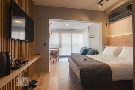 Sala-Quarto de apartamento para alugar com 1 quarto, 30m² em Vila Cordeiro, São Paulo