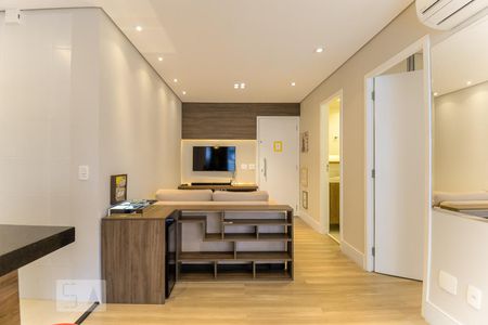 Sala de apartamento à venda com 1 quarto, 50m² em Jardim Anália Franco, São Paulo