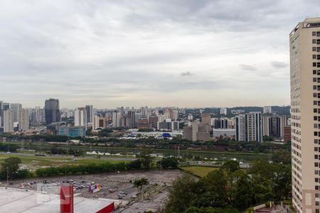 Vista da varanda de apartamento para alugar com 1 quarto, 73m² em Jardim Fonte do Morumbi, São Paulo