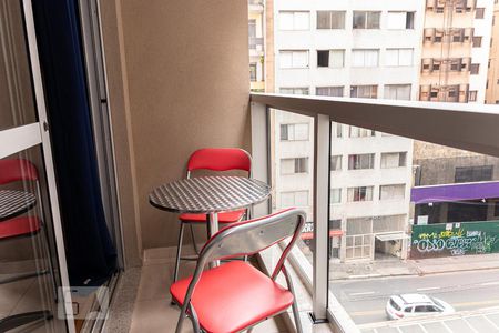 Varanda de kitnet/studio à venda com 1 quarto, 22m² em Consolação, São Paulo