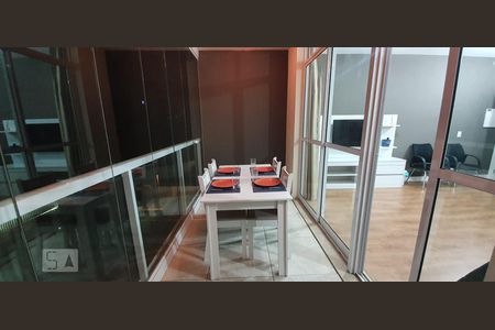 Varanda da Sala de kitnet/studio à venda com 1 quarto, 35m² em Real Parque, São Paulo