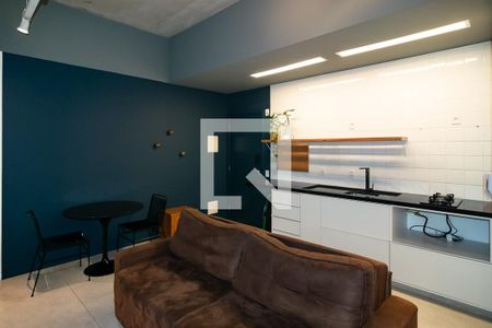 Sala/Cozinha de apartamento à venda com 1 quarto, 45m² em Consolação, São Paulo