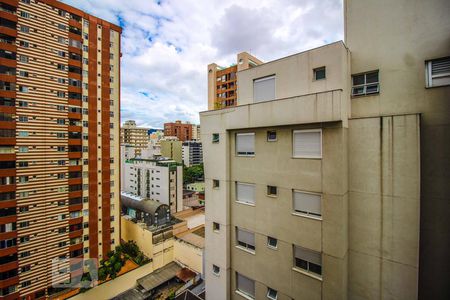Vista Varanda da Sala e cozinha de apartamento para alugar com 1 quarto, 35m² em Santo Agostinho, Belo Horizonte