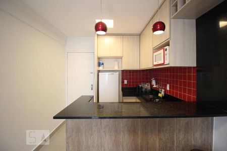 Sala e cozinha de apartamento para alugar com 1 quarto, 35m² em Santo Agostinho, Belo Horizonte