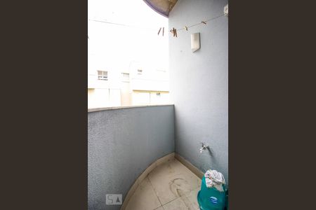 Varanda da Sala e cozinha de apartamento para alugar com 1 quarto, 35m² em Santo Agostinho, Belo Horizonte