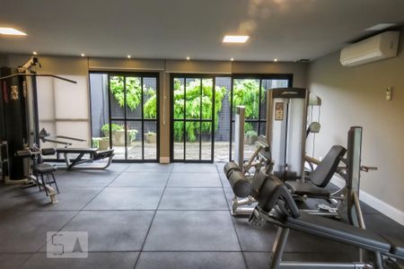 Apartamento para alugar com 34m², 1 quarto e 1 vaga Apartamento para alugar com 34m², 1 quarto e 1 vagaAcademia