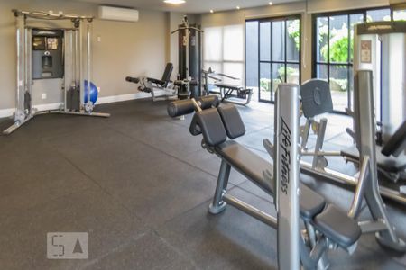 Apartamento para alugar com 34m², 1 quarto e 1 vaga Apartamento para alugar com 34m², 1 quarto e 1 vagaAcademia