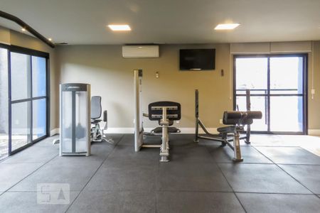 Apartamento para alugar com 34m², 1 quarto e 1 vaga Apartamento para alugar com 34m², 1 quarto e 1 vagaAcademia