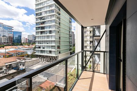 Varanda de kitnet/studio para alugar com 1 quarto, 34m² em Vila Olímpia, São Paulo