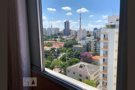 Quarto 1 - detalhe da vista de apartamento para alugar com 2 quartos, 80m² em Cerqueira César, São Paulo