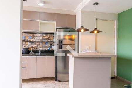 Sala/Cozinha de apartamento para alugar com 2 quartos, 49m² em Vila Satúrnia, Campinas