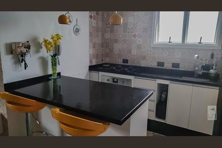 Cozinha de apartamento à venda com 2 quartos, 56m² em Jardim Bela Vista, Santo André