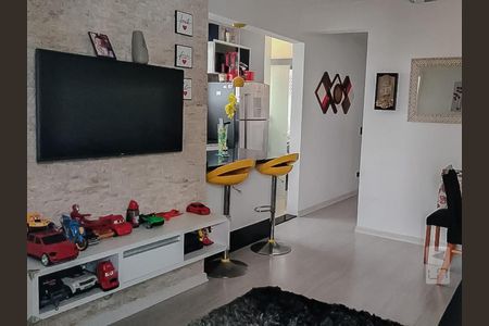 Sala de apartamento à venda com 2 quartos, 56m² em Jardim Bela Vista, Santo André