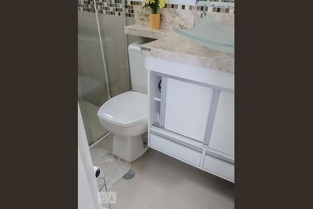 Banheiro de apartamento à venda com 2 quartos, 56m² em Jardim Bela Vista, Santo André