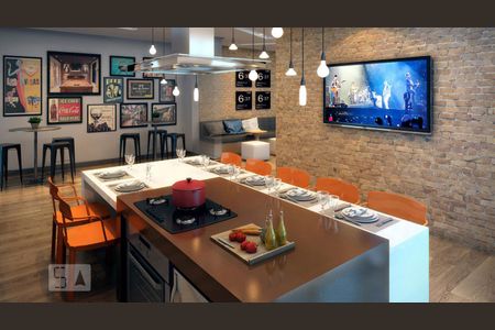 Espaço Gourmet de kitnet/studio para alugar com 1 quarto, 32m² em Mooca, São Paulo
