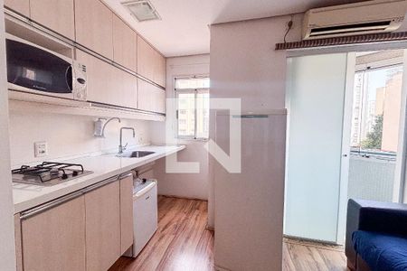 Sala/Cozinha de apartamento à venda com 1 quarto, 40m² em Jardim Paulista, São Paulo