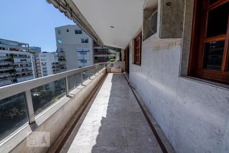 Varanda da Sala de apartamento para alugar com 3 quartos, 168m² em Leblon, Rio de Janeiro