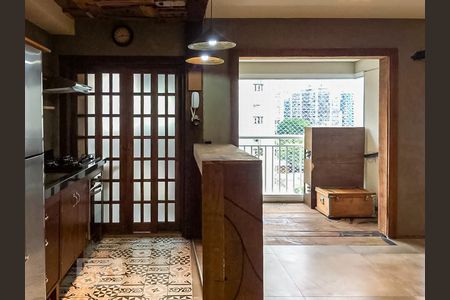 Cozinha de apartamento para alugar com 1 quarto, 55m² em Vila Olímpia, São Paulo