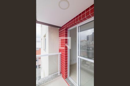 Varanda da Sala de apartamento à venda com 2 quartos, 57m² em Vila Curuçá, Santo André